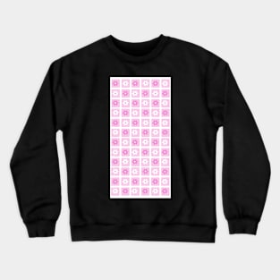 Aesthetic Minimalist Grid Flower Design Phone Case in Pink Crewneck Sweatshirt